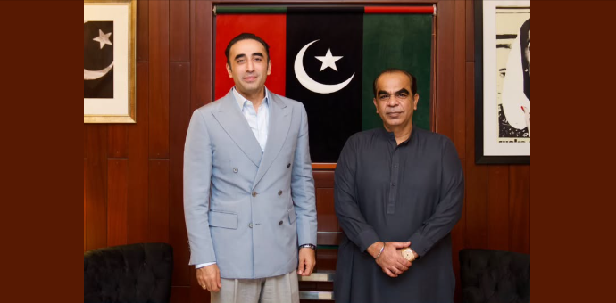 پاکستان پیپلزپارٹی کے چیئرمین بلاول بھٹو زرداری سے سندھ میں ایکسائز اینڈ ٹیکسیشن و انسداد منشیات کے محکموں کے وزیر مکیش کمار چاولہ کی ملاقات