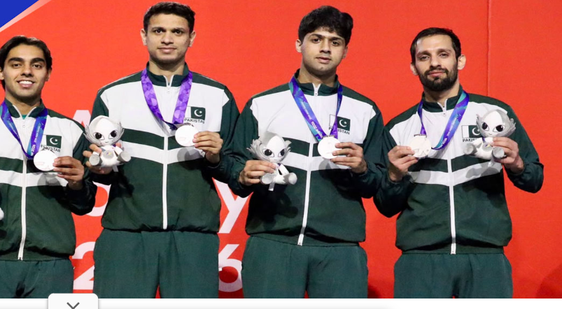 ایشین گیمز: پاکستان سکواش مینز ٹیم نے چاندی کا تمغہ اپنے نام کر لیا