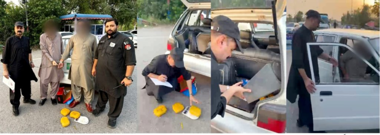 خیبرپختونخوا میں محکمہ ایکسائز وٹیکسیشن اور نارکوٹکس کنٹرول کی کارروائیاں، دو ملزمان سے 25 کلو 700 گرام منشیات برآمد