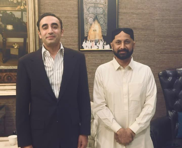 بلاول بھٹو زرداری سے پی پی پی حیدرآباد ڈویژن کے صدر عاجز دھامراہ کی ملاقات