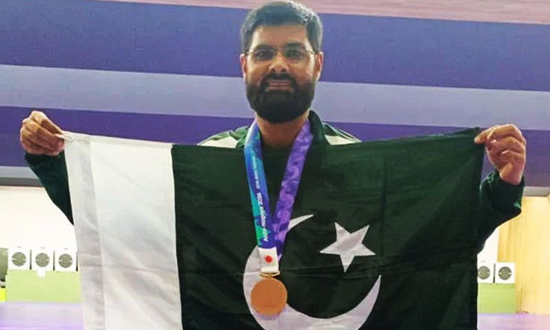 پاک بحریہ کے غلام مصطفیٰ بشیر نے ایشین گیمز میں پاکستان کے لیے کانسی کا تمغہ جیت لیا